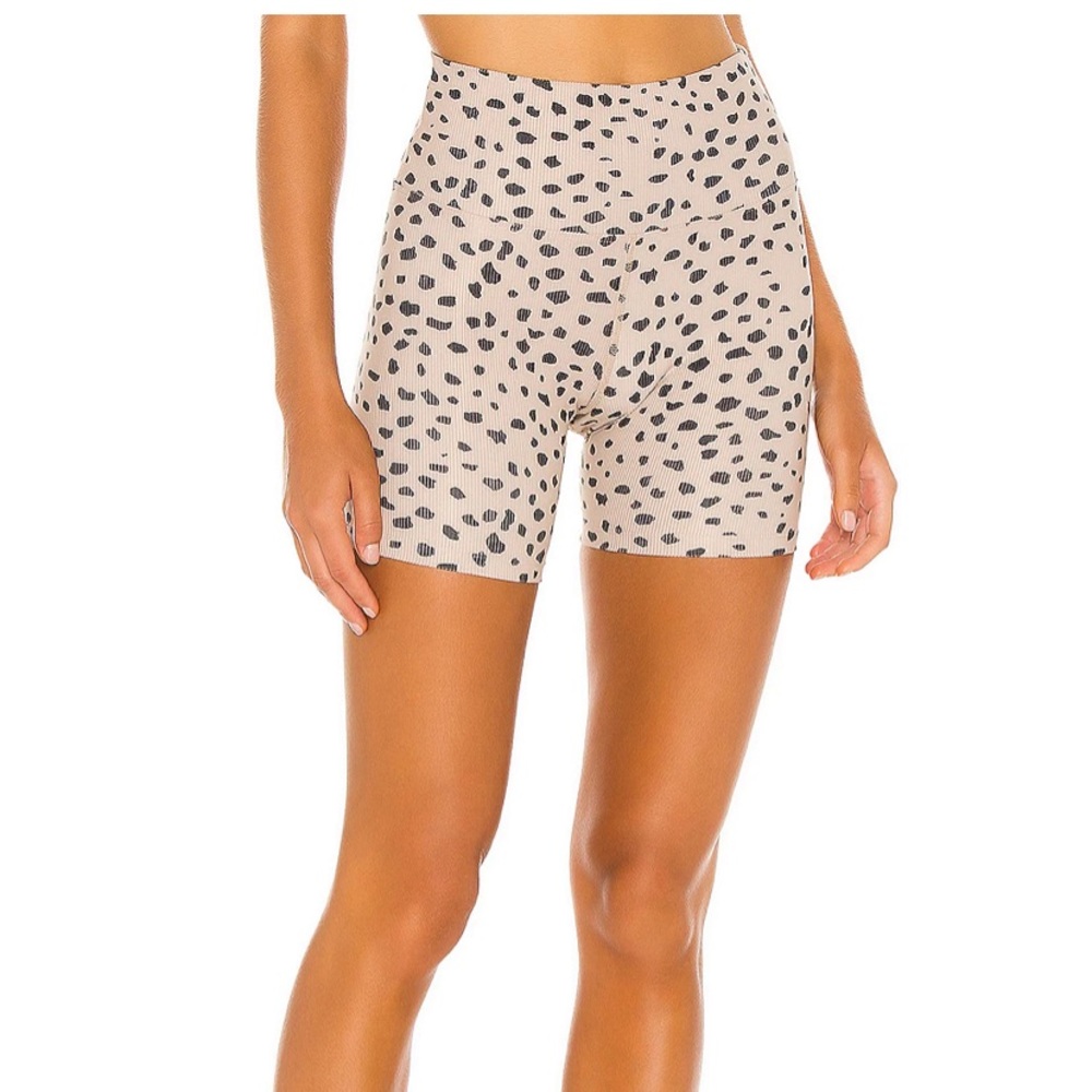 Beach Riot leopard print bike shorts